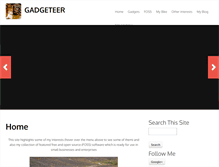 Tablet Screenshot of gadgeteer.co.za
